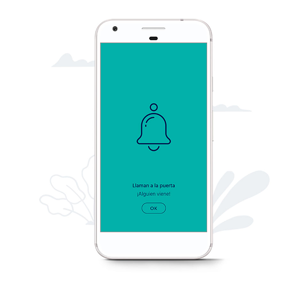 an android mobile with the visualfy app opened an android mobile with the visualfy app opened