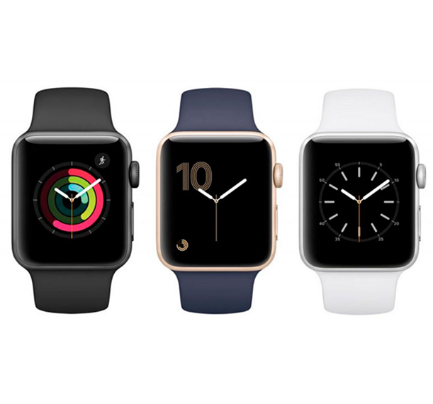 an image of three versions of apple watches