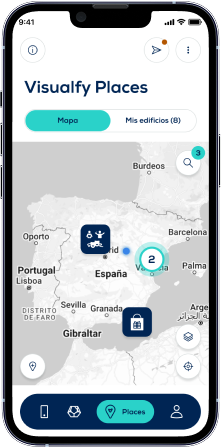 the app of visualfy places in an iphone 15 the app of visualfy places in an iphone 15