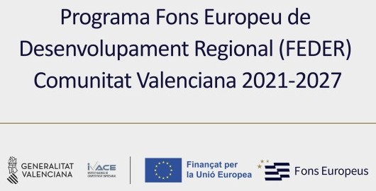 Cartel informativo del Programa Fondos Feder 2025